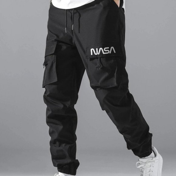 . Other - Black StreetStyle Men's Letter Graphic Pants